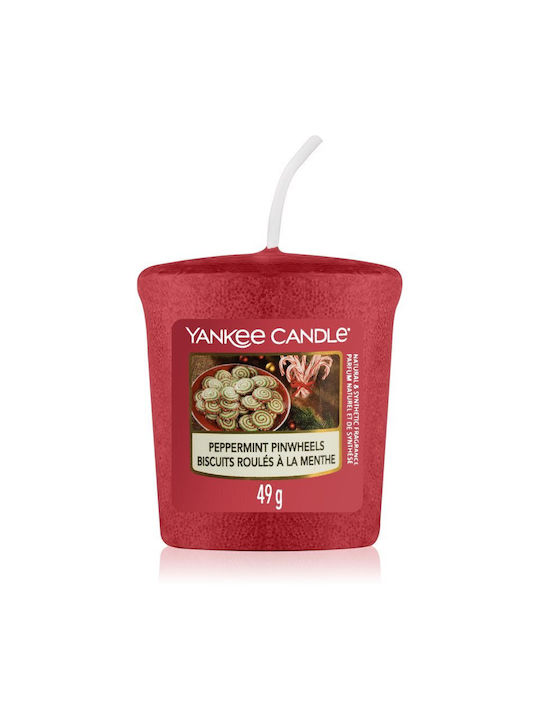 Yankee Candle Lumanare parfumata Peppermint Pinwheels 49gr 1buc