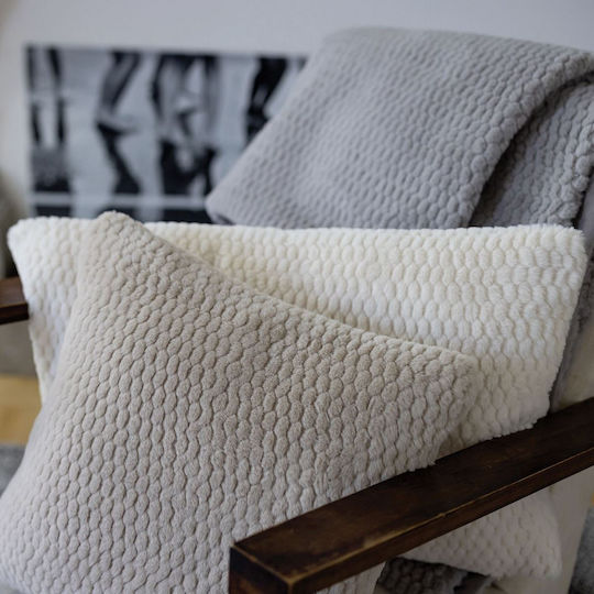 Vivaraise Georgia Armchair Throw Fur 140x180cm Perle