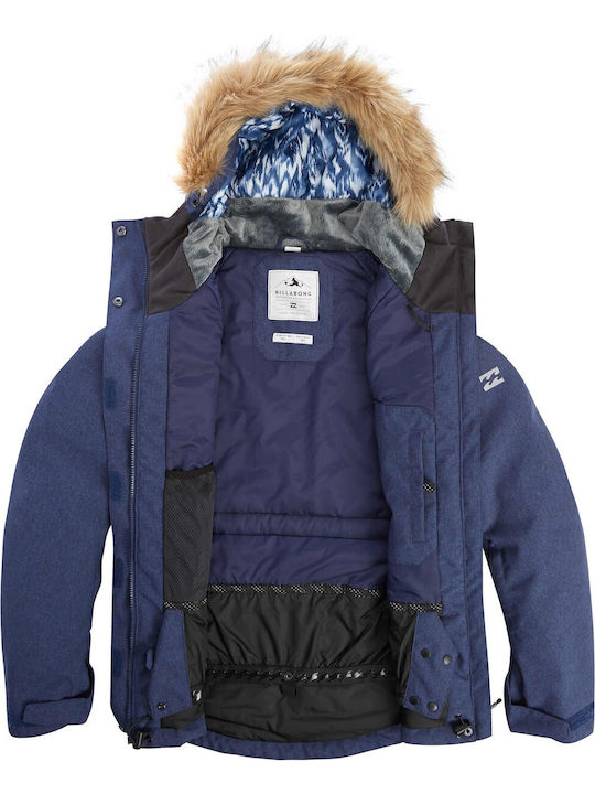 Billabong Tundra Z6JF03BIF6-1915 Γυναικείο Μπουφάν για Σκι & Snowboard Navy Μπλε