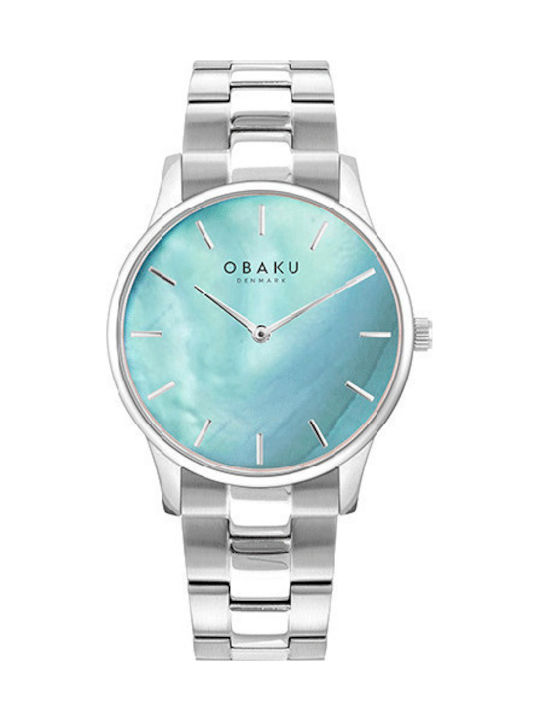 Obaku Damen Uhr mit Silber Metallarmband