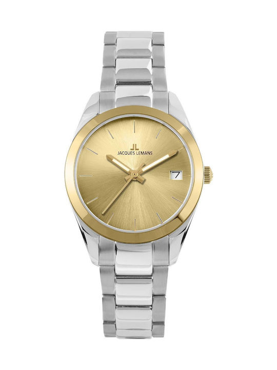 Jacques Lemans Derby Women's Watch 34mm Battery Silver