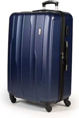 Cardinal 2012 Medium Travel Suitcase Hard Blue with 4 Wheels Height 60cm. 2012/60