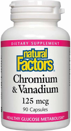 Natural Factors Chromium & Vanadium 90 Mützen