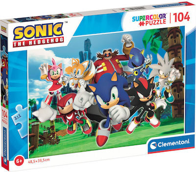 Puzzle pentru Copii Sonic Hedgehog pentru 6++ Ani 104buc Clementoni