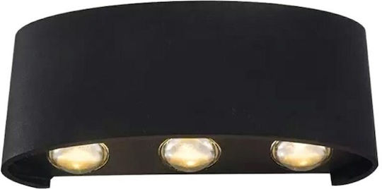 Lamp Wall LED Black 17x8x4cm Lamp Wall LED Black 17x8x4cm