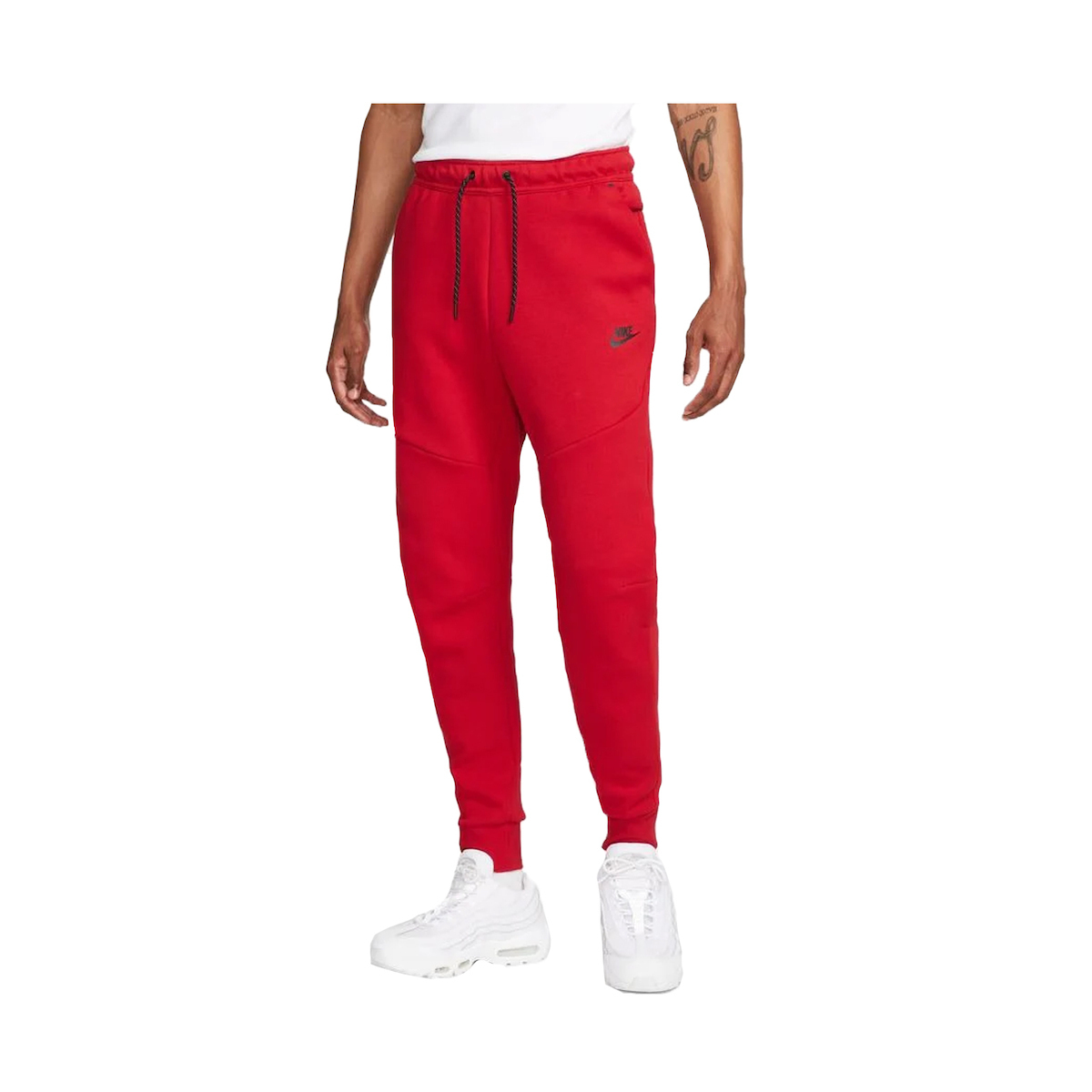 nike tech fleece sweatpants red