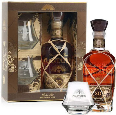Plantation Rum Σύνθεση με Ποτήρια XO 20th Anniversary Rum 700ml