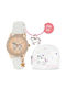 Tikkers Kids Analog Watch with Rubber/Plastic Strap White