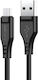 Acefast C3-09 USB 2.0 Cable USB-C Male - USB-A Black 1.2m