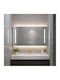Sparke Zerkal Rectangular Bathroom Mirror Led Touch with Cabinet 105x65cm
