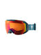 Rossignol Maverick Sonar Ski- und Snowboardbrille für Erwachsene, Blau mit orangefarbenem Spiegelfilter