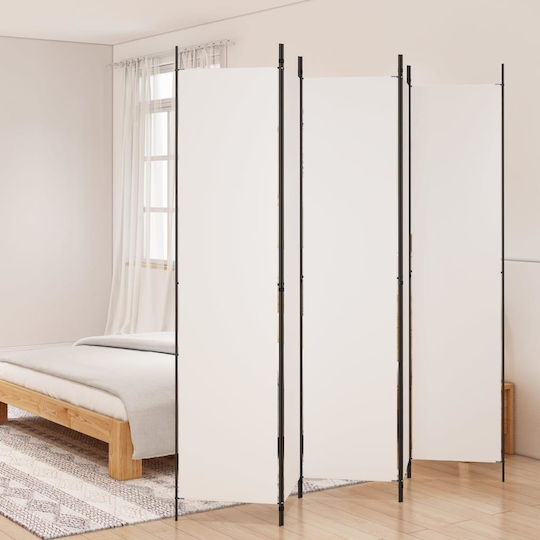 vidaXL Dekorativer Raumteiler Stoff mit 5 Paneelen 250x220cm