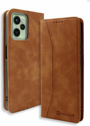 Bodycell Book Synthetic Leather Brown (Realme C35)