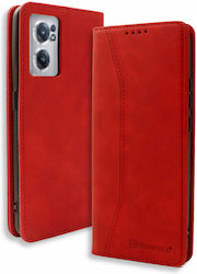 Bodycell Synthetic Leather Book Red (OnePlus Nord CE 2 5G)