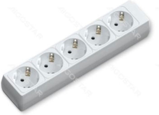 Aigostar Steckdosenleiste 5 Positionen mit Kabel 5m