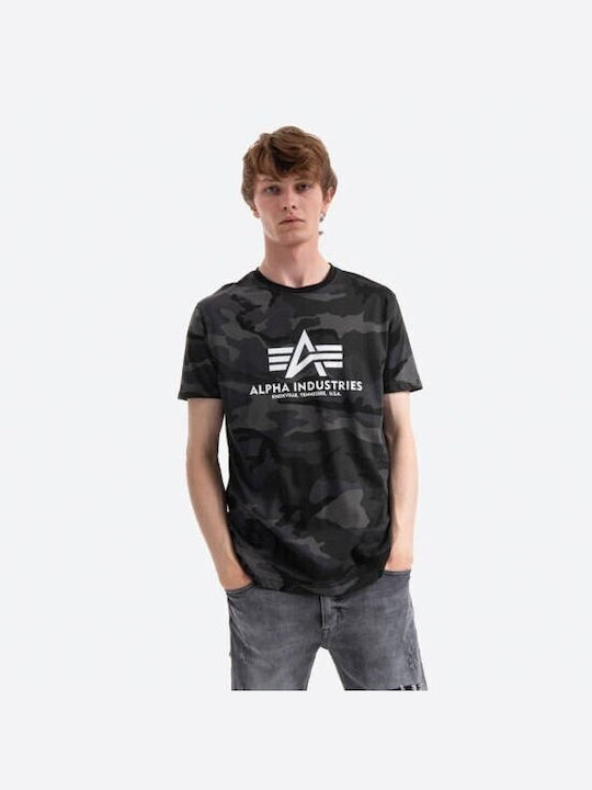 Alpha Industries Herren T-Shirt Kurzarm Gray