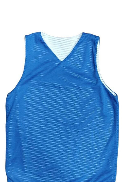 Ramos Kinder Basketball Blau Doppelseitige Basketball Jersey - Blau