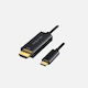 Approx C52 Kabel HDMI-Stecker - USB-C-Stecker 1.2m Schwarz