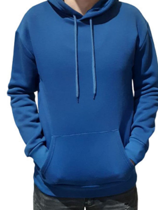 Sweatshirt Solid Color Blue Raffle Unisex