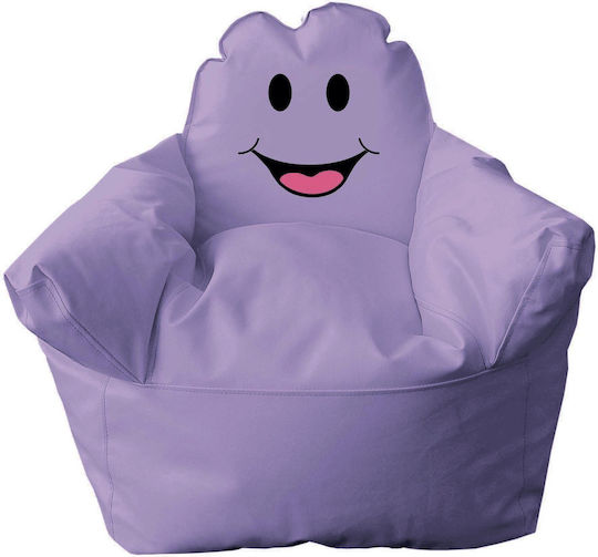 Kids Beanbag Purple 55x50x55cm