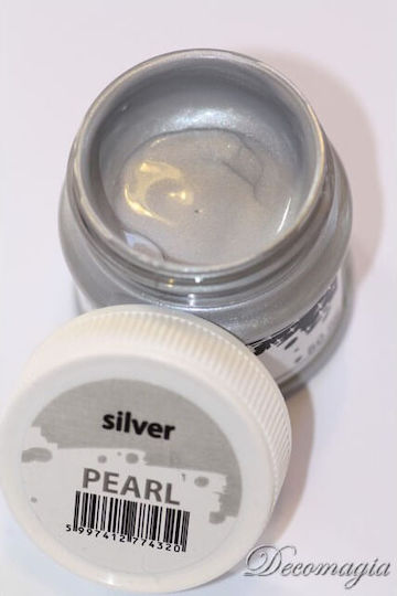 Pentart Pearl Ακρυλικό Χρώμα Ζωγραφικής Ασημί 50ml