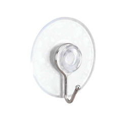 Wenko Plastic Hanger Kitchen Hook with Suction Cup Transparent 4pcs 54847100