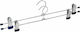 Wenko Metallic Clothes Hanger for Pants Silver 2pcs
