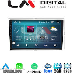 LM Digital Car Audio System (Bluetooth/USB/AUX/WiFi/GPS/CD) with Touch Screen 9"