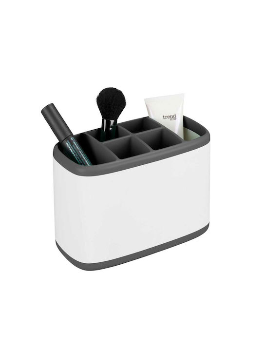 Wenko Tarbes Plastic Organizer Countertop White