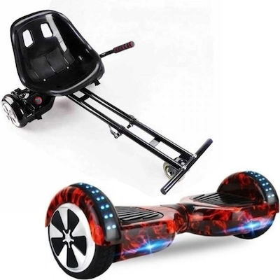 Smart Balance Wheel Red Fire 6,5'' & Smart Balance Wheel Gokart Hoverboard mit 20km/h Max Geschwindigkeit und 20km Reichweite in Rot Farbe