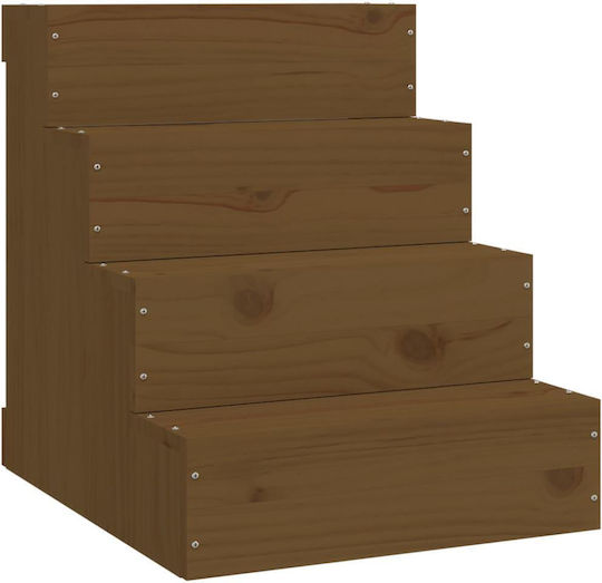 vidaXL Σκαλάκια Αυτοκινήτου για Σκύλο Καφέ 40x49x47cm Καφέ