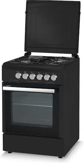 Kumtel 60SGF31F Cooker 57lt W60cm. Black