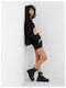 Women's Sweatshirt Jacket Hooded Black
