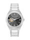 Trussardi Watch Battery with Silver Metal Bracelet