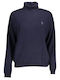 U.S. Polo Assn. Women's Blouse Long Sleeve Turtleneck Blue