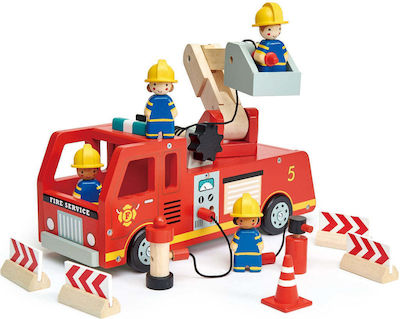 Tender leaf Fire Truck with Firefighters