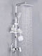 Naron Verstellbare Duschsäule mit Armatur 85-120 Silber