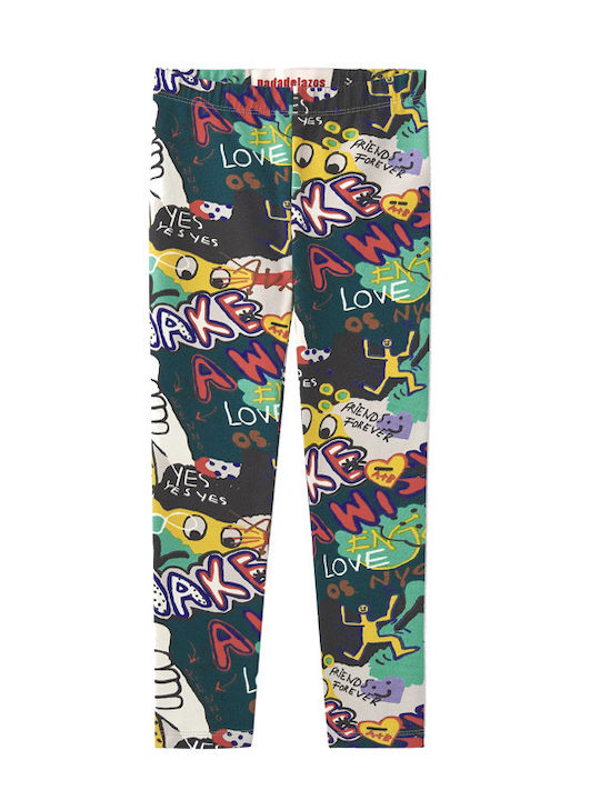 Bunte Leggings für Mädchen von Naada PANN.13.505 GRA