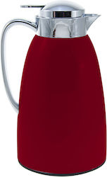 Krug Thermosflasche Rostfreier Stahl Rot 1lt mit Handgriff