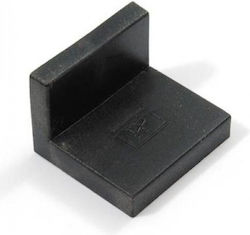 162-7001 Suporturi pentru rafturi din Plastic în Culoare Negru 40x35mm 1buc