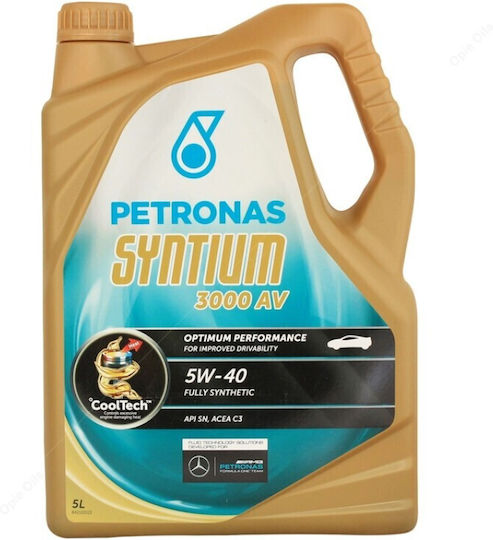 Petronas Syntium 3000AV Синтетичен Масло за Автомобили 5W-40 5лт