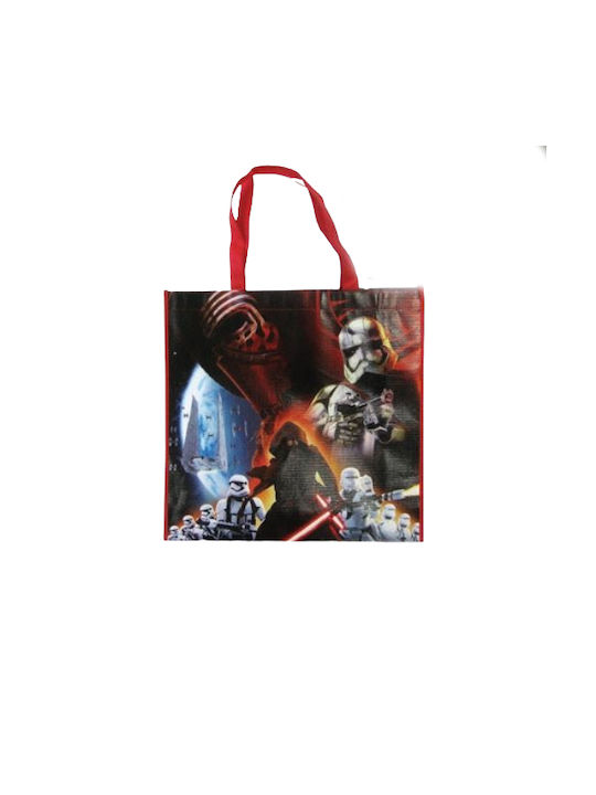 Shopping bag for boys in red color Star Wars Elam Sword 38x38cm (100%PU)