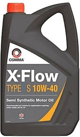 Comma Oil X-Flow Ημισυνθετικό Λάδι Αυτοκινήτου 10W-40 5lt