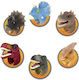 Ring 'Dinosaurs' Carnival Ring Blue 1pcs (Μiscellaneous Designs/Colors)