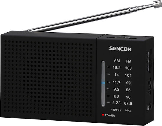 Sencor SRD-1800 Επιτραπέζιο Ραδιόφωνο Μπαταρίας Μαύρο
