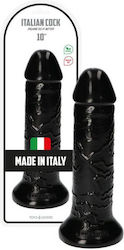 Toyz4lovers Italian Cock Realistic Dildo with Suction Cup Black 28cm