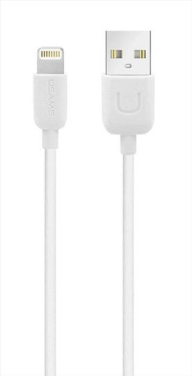 Usams US-SJ097 Regular USB-A la Cablu Lightning Alb 1m (IPUSBXD02)