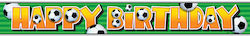 Happy Birthday Banner for Party Football 1pcs