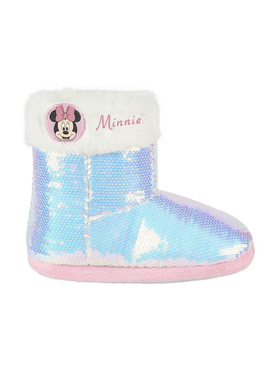 Slipper booties for girl Minnie fur 2300004586 ROZ slipper booties