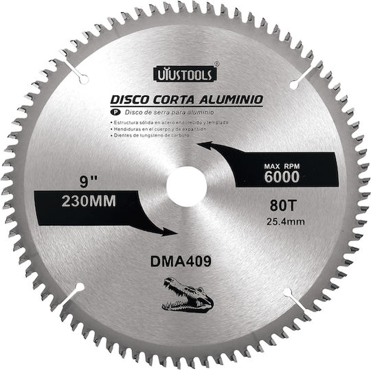 UYUS TOOLS Δίσκος Κοπής Ξύλου με 24 Δόντια 254mm